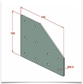 45-90 2 yonlu baglanti saci